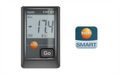 Testo 174 T BT – Mini Sıcaklık Data Logger (Bluetooth® & App) | 0572 1742 02