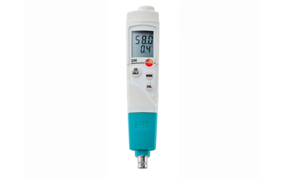 Testo 206 pH3 – Tek Elle Kullanılabilen pH/Sıcaklık Ölçüm Cihazı | 0563 2063