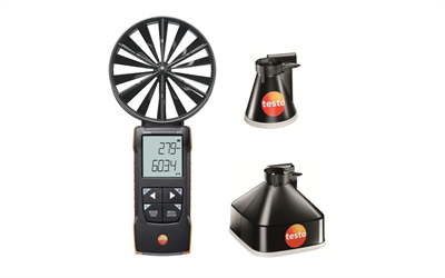 Testo 417 Set 1 – Pervane Anemometre + Ölçüm Hunileri | 0563 1417