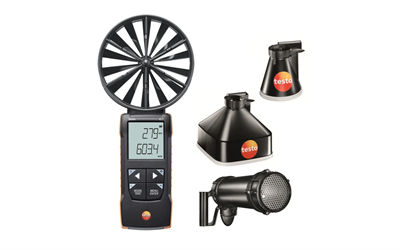 Testo 417 Set 2 – Pervane Anemometre + Huniler + Akış Doğrultucu | 0563 2417