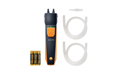 Testo 510i – Fark Basınç Ölçüm Cihazı | Gaz Akış, Statik Basınç ve Basınç Düşümü Ölçümü | Akıllı Telefon ile Ölçüm | Bluetooth |0560 1510| 