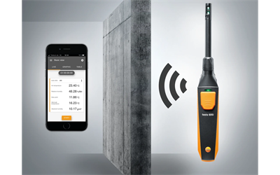 Testo 605i – Termo Higrometre | Oda ve Kanal Hava Sıcaklığı & Nem Ölçümü | Akıllı Telefon ile Ölçüm | Bluetooth | 0560 2605 02