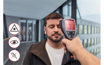 Testo 835-T1 Infrared Termometre | 50:1 Optik | 4 Nokta Lazer | 600°C | 0560 8351