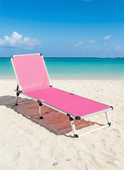 Trio Lux Katlanabilir Alüminyum Şenzlong Pembe