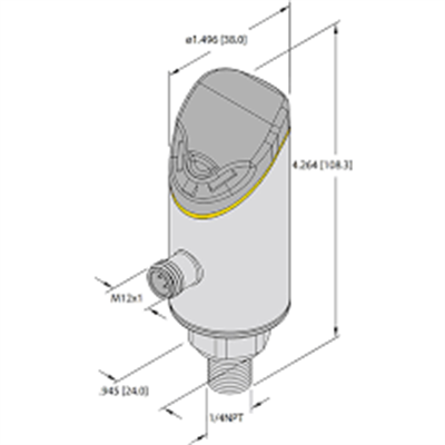 Turck PS510-100-03-LI2UPN8-H1141 Basınç Sensörü 0-100 Bar IO-Link M12