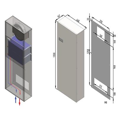 Uludağ EXC6000 Hava-Su Pano Kliması 230V 6000 W