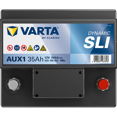 VARTA Dynamic AUX 12V 35Ah 520 A – Start-Stop ve xEV Küçük Akü
