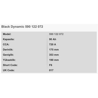 VARTA F6 BLACK DYNAMIC 12V 90AH AKU