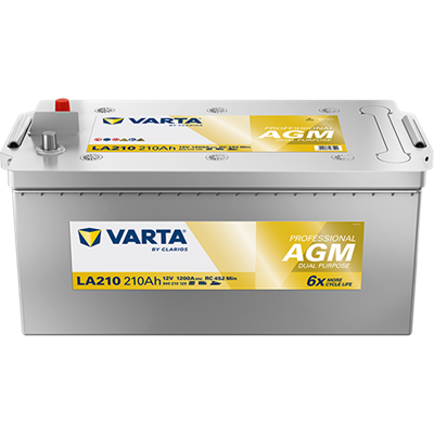 VARTA Professional AGM 12V 210Ah 1200A – LA210 (840210120) | Marin ve Karavan Aküsü
