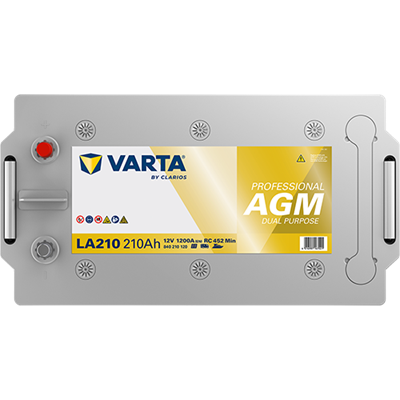 VARTA Professional AGM 12V 210Ah 1200A – LA210 (840210120) | Marin ve Karavan Aküsü