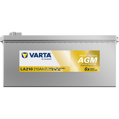 VARTA Professional AGM 12V 210Ah 1200A – LA210 (840210120) | Marin ve Karavan Aküsü