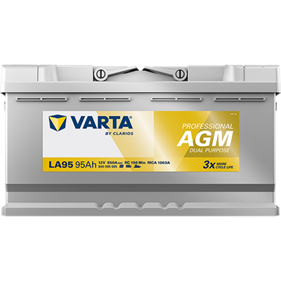 VARTA Professional AGM 12V 95Ah 850A – LA95 (840095085) | Marin ve Karavan Aküsü