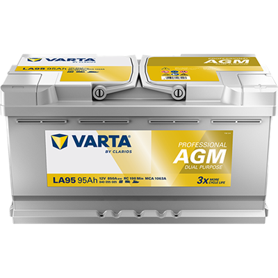 VARTA Professional AGM 12V 95Ah 850A – LA95 (840095085) | Marin ve Karavan Aküsü