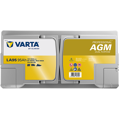 VARTA Professional AGM 12V 95Ah 850A – LA95 (840095085) | Marin ve Karavan Aküsü
