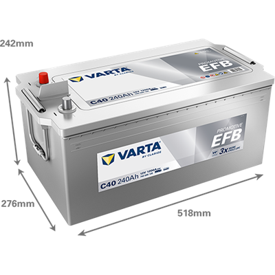 Varta Promotive C40 Start-Stop EFB 12 V 240 Ah 1200 CCA Akü