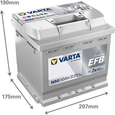 VARTA ProMotive EFB 12 V 50 Ah 550 A Start-Stop Akü
