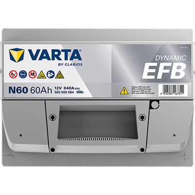 VARTA ProMotive EFB 12 V 60 Ah 640 A CCA Start-Stop Akü