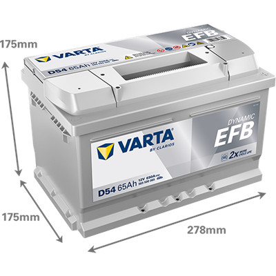 VARTA ProMotive EFB 12 V 65 Ah 650 CCA Start-Stop Akü D54
