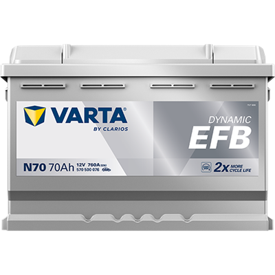 VARTA ProMotive EFB 12 V 70 Ah 760 CCA Start-Stop Akü