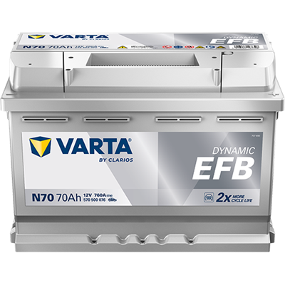VARTA ProMotive EFB 12 V 70 Ah 760 CCA Start-Stop Akü