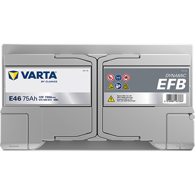 VARTA ProMotive EFB 12 V 75 Ah 730 CCA  Start-Stop Akü