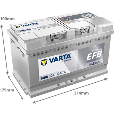 VARTA ProMotive EFB 12V 80Ah 800 CCA  Start-Stop Akü