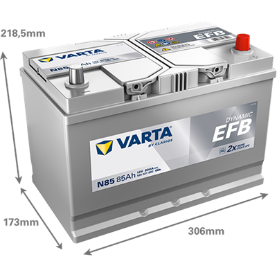 VARTA ProMotive EFB 12V 85Ah 800 CCA  Start-Stop Akü