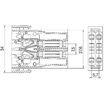Weidmuller 1730130000 HDC-CM-4BZF AG