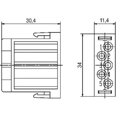 Weidmuller 1879020000 HDC CM 5 MC MR