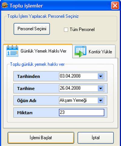 Yemekhane Takip Sistemi