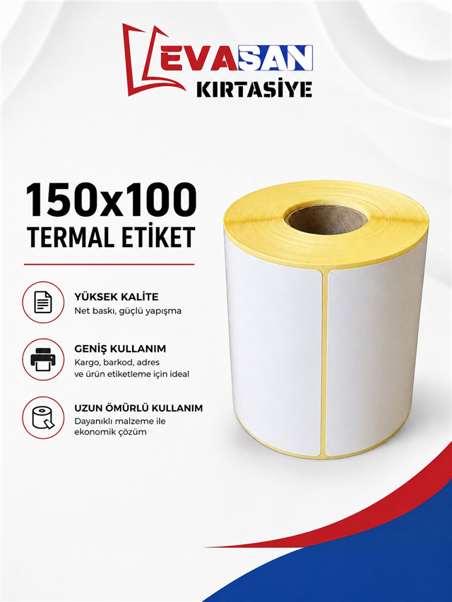 150X100 TERMAL ETİKET 350 SARIM 