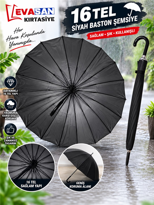 16 TEL BASTON ŞEMSİYE*60