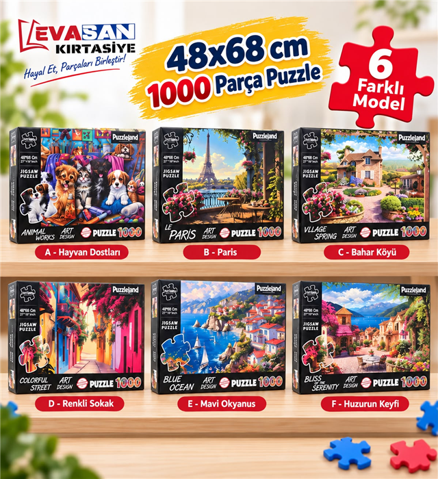 48X68 CM 1000 PARÇA PUZZLE