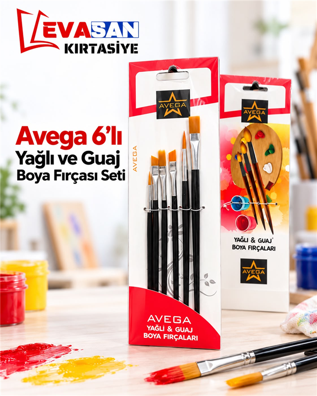 AVEGA 6 LI FIRÇA SETİ AVG-23 PAKET:12 Lİ