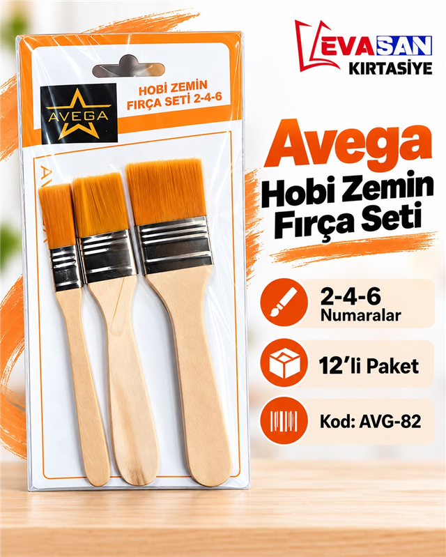 AVG-82 ZEMİN FIRÇASI 3 LÜ PK:24 LÜ *720
