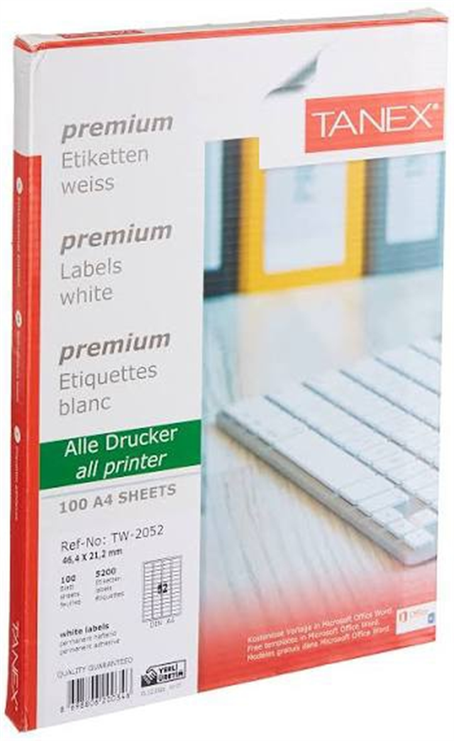 BİLGİSAYAR LAZER ETİKETİ 100 LÜ