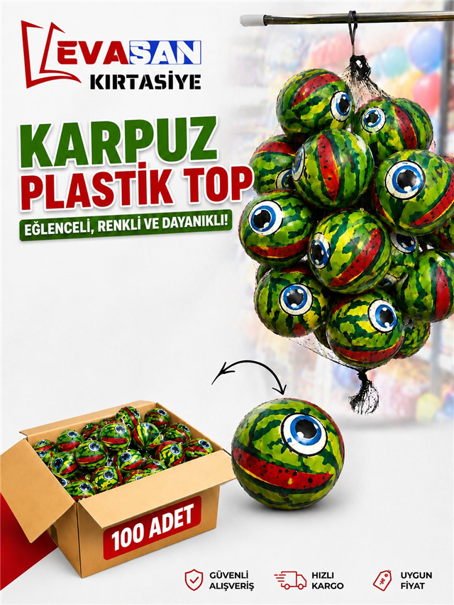 KARPUZ PLASTİK TOP*100