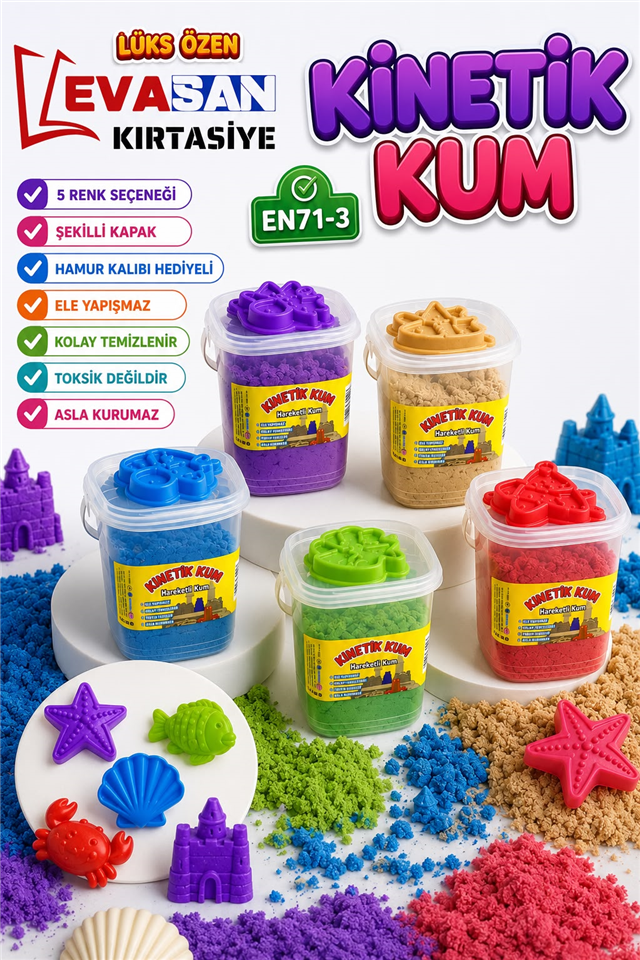 LÜKS ÖZEN EN71-3 KİNETİK KUM 500G