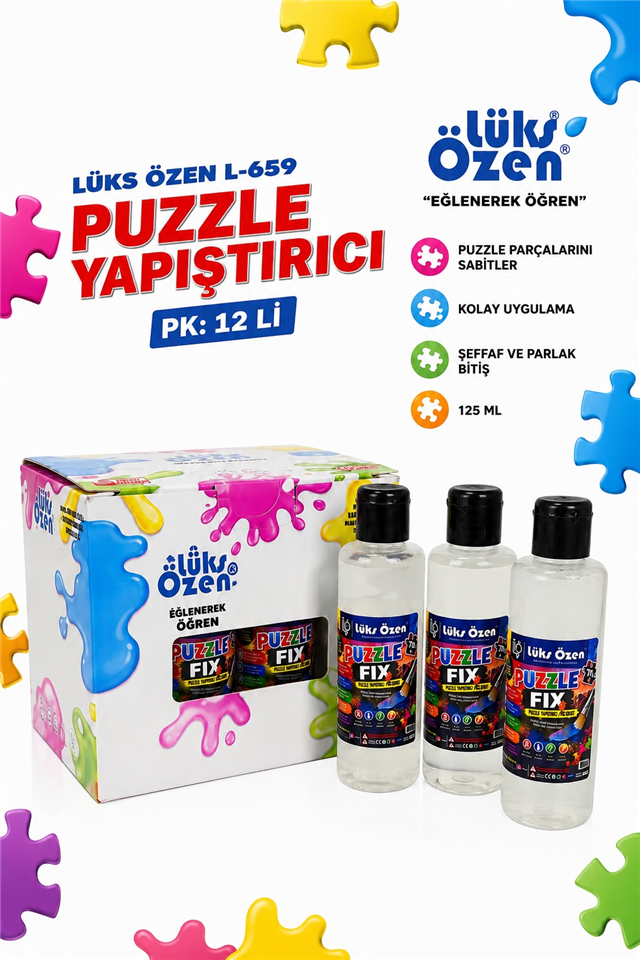 LÜKS ÖZEN L-659 PUZZLE YAPIŞTIRICI P:12 Lİ