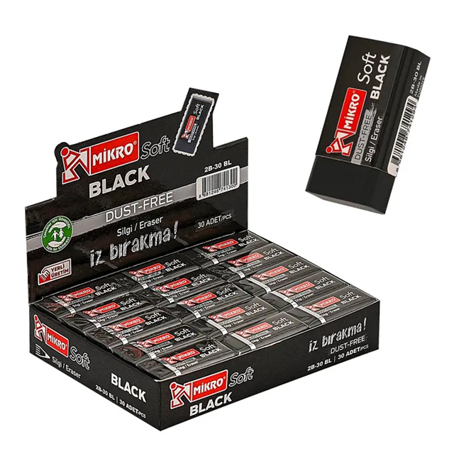MİKRO DUST FREE 2B SİYAH SİLGİ 30 LU