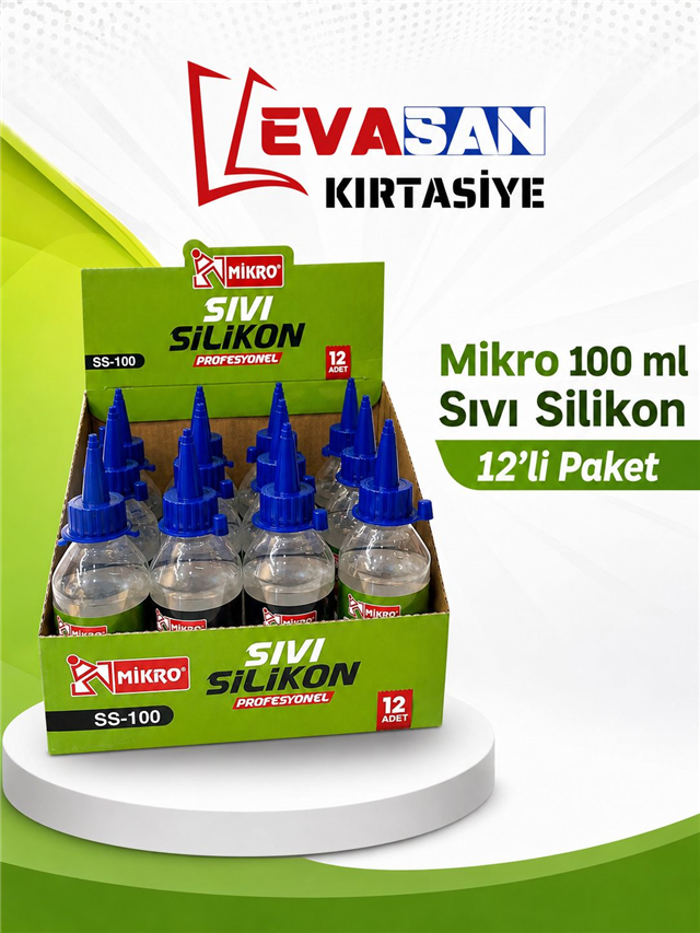 MİKRO SS-100 SIVI SİLİKON 100ML PK:12 Lİ 