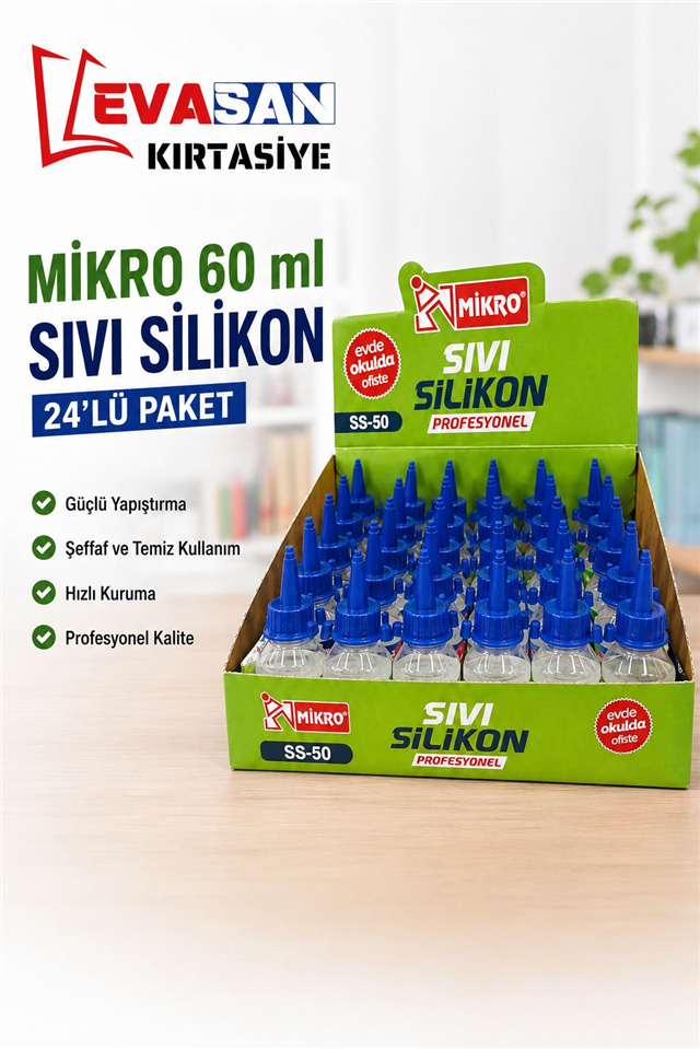 MİKRO SS-50 SIVI SİLİKON 60ML PK:24 LÜ 