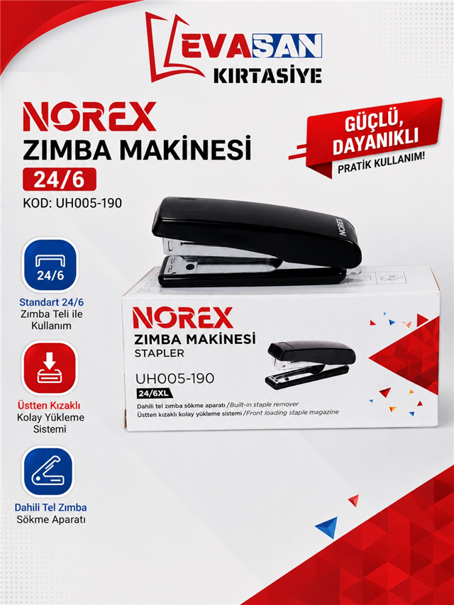 NOREX 24/6 ZIMBA MAKİNESİ KOD:UH005-190