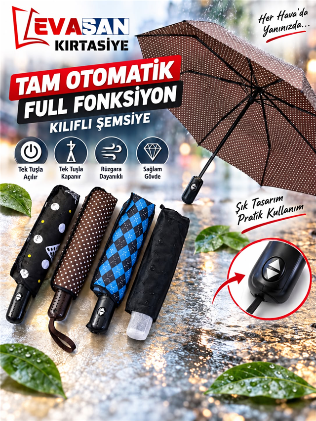 OTOMATİK FULL FONKSİYON ŞEMSİYE*60