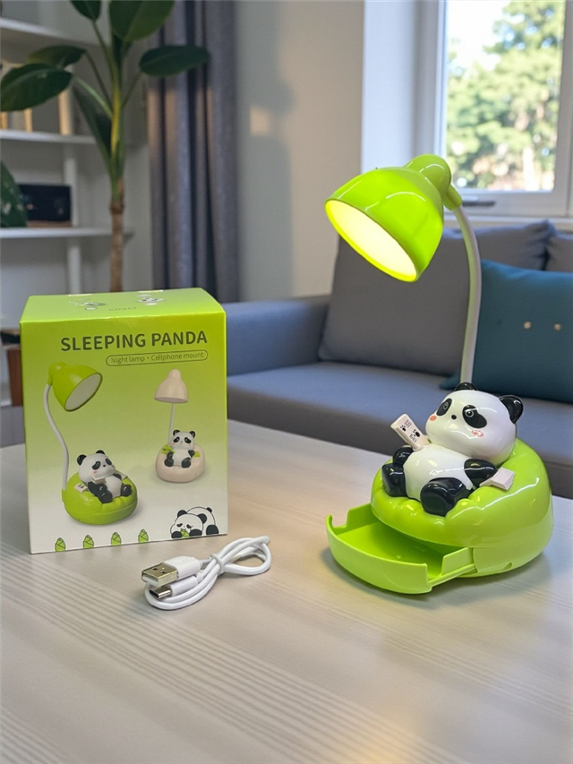 PANDA KİTAP OKUMA VE MASA LAMBASI (TELEFON TUTUCULU VE ÇEKMECELİ) KOD KD312