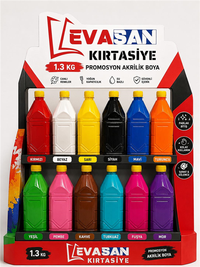 PROMOSYON AKRİLİK BOYA 1,3 KĞ