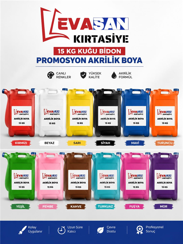 PROMOSYON AKRİLİK BOYA 15 KĞ. 