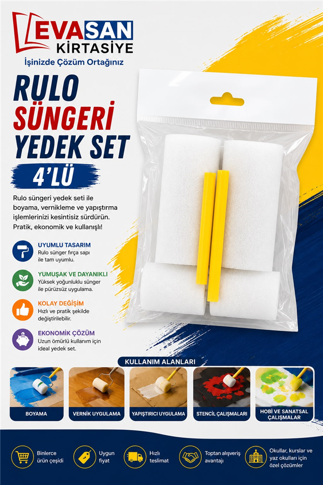 RULO SÜNGERİ YEDEK SET 4 LÜ