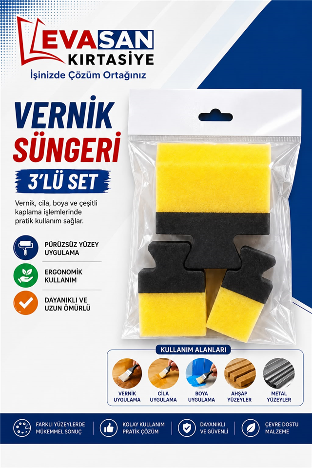 VERNİK SÜNGERİ 3 LÜ SET