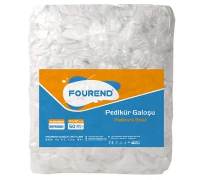 Pedikür Ayak Banyosu Galoşu Tek Kullanımlık Şeffaf Spa Masaj Küvet Poşeti 80x82cm 50 Adet